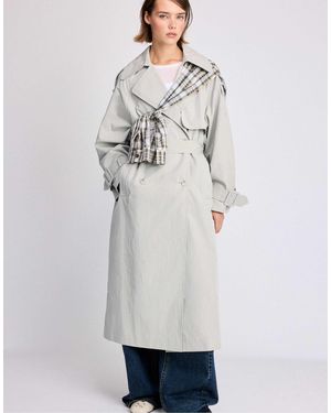 Stradivarius Oversize-trenchcoat - Grau