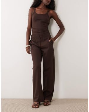Mango Jersey-hose mit geradem schnitt - Braun