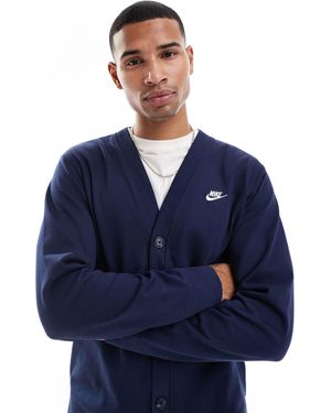 Nike – club – strickjacke - Blau