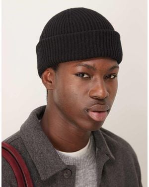 SELECTED 100% Merino Wool Beanie - Black