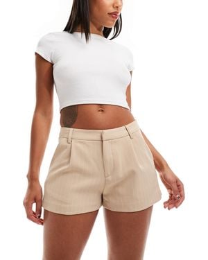 Miss Selfridge Tailored Boxy Hot Pant - White