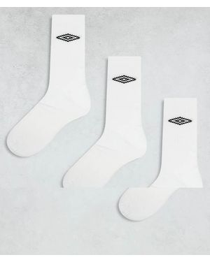 Umbro Set Van 3 Paar Tennissokken - Wit