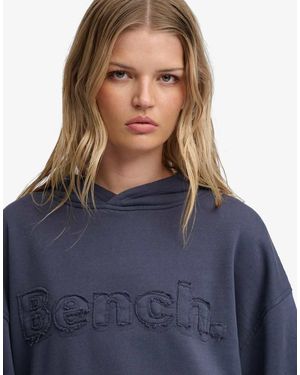 Bench x Superdry & Co Oversized Applique Hoodie - Blue