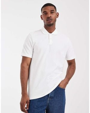 ASOS Essentials Regular Fit Polo - White