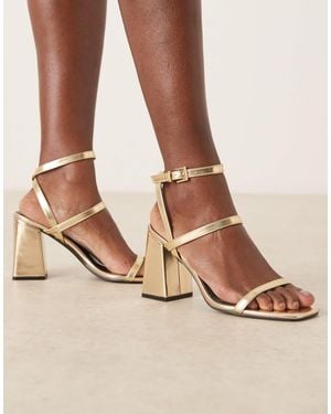 Raid Jeeya Block Heeled Sandals - Natural