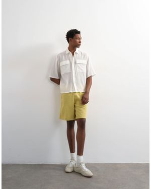 TOPMAN Relaxed Fit Bermuda Jogger Short - White