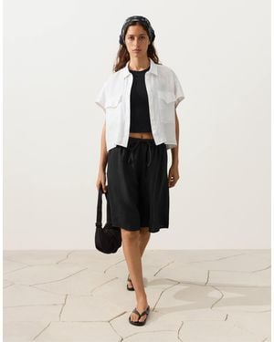 Oysho – hemd aus 100% leinen - Natur