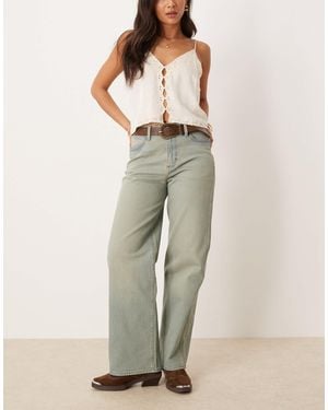 Wrangler – locker und gerade geschnittene jeans - Grau
