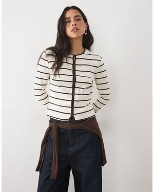 Mango Strickjacke - Weiß
