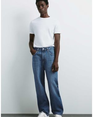 Pull&Bear Baggy-jeans - Blau