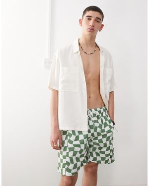 Collusion – bade-boardshorts - Weiß