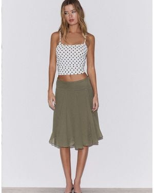 Stradivarius Trägertop aus polyamid mit schwarzen punkten - Grün