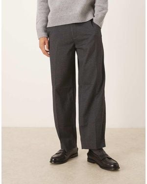 Abercrombie & Fitch Pantalones Negros Holgados De Tejido Suave De