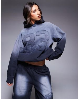 Courtside Varsity Detail Hoodie - Blue
