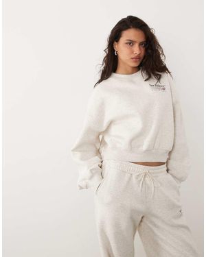 New Balance Sudadera De Felpa Trackside En-Blanco - Neutro