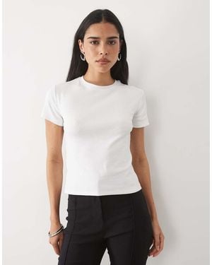 Mango Teen Baby Tee - White