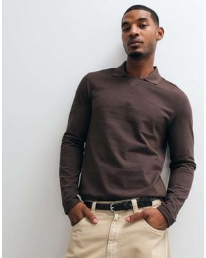 ASOS Polo Rilassato A Maniche Lunghe - Multicolore