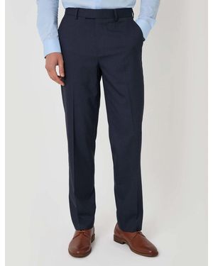 Threadbare Tailored Fit Suit Trousers - Blue