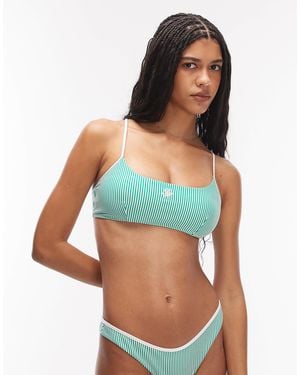 Tommy Hilfiger Resort Bralette Bikini Top - Blue