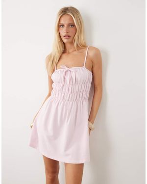 ASOS Mini Cami-Jurk Met Doorschijnend Detail - Roze