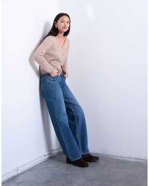 Topshop Hourglass Ember - jean droit à taille basse - vintage - Bleu