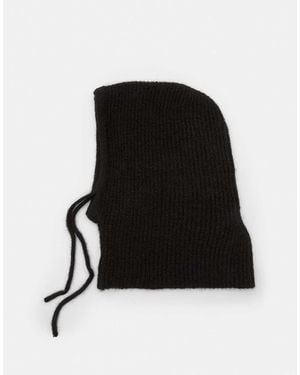 Pull&Bear Chunky Knit Balaclava - Black