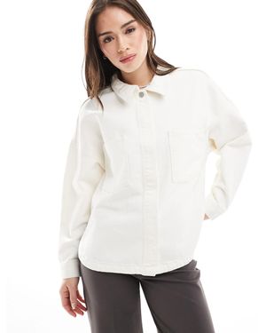 JJXX – hemdjacke aus denim - Weiß