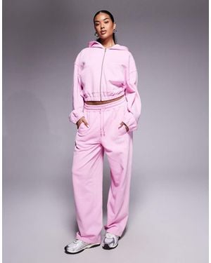 ASOS Weekend Collective Co-Ord Barrel Leg Jogger With Seam Detail - Pink