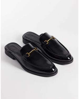 ASOS Mule Loafers With Snaffle - Black