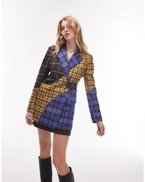 TOPSHOP Co-ord Longline Blazer - Blue