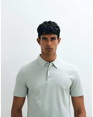 Mango Regular Fit Polo Neck T-shirt - White