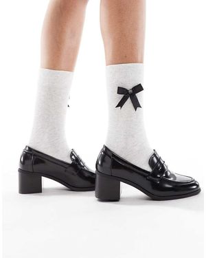 SEQWL Antonia Heeled Loafers - White