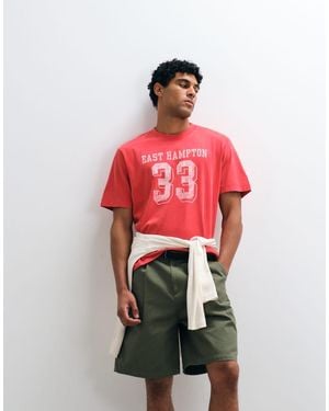 Abercrombie & Fitch Collegiate Logo T-shirt - Red
