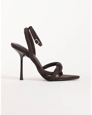 SIMMI Simmi london talulla sandalen mit absatz und verdrehtem detail - Mettallic