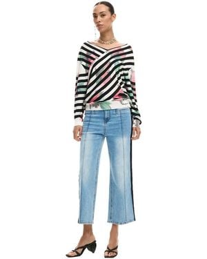 Desigual Fine Wrap Jumper - White