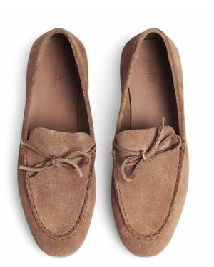 NA-KD Bow Detail Moccasins - Brown