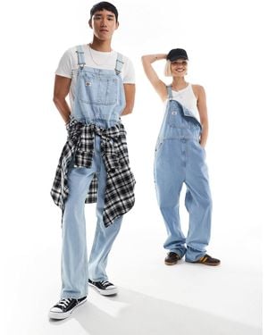 Dickies – klassische jeans-latzhose - Blau