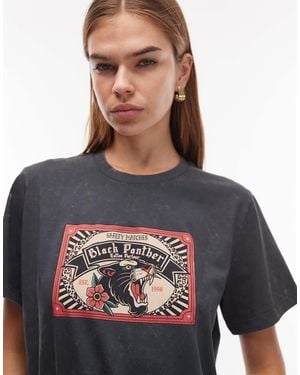 ASOS Regular Fit T-shirt With Tattoo Parlour Graphic - Black