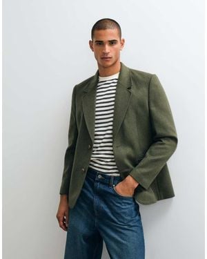 ASOS Giacca Da Abito Oversize Con Maniche Raglan Pesante Oliva - Verde