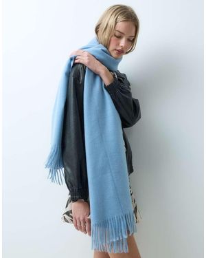 Mango Knitted Scarf - Blue