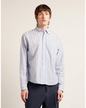 Farah Archive Collection Haskins Striped Shirt - Blue