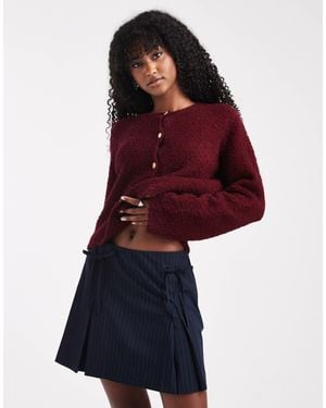 ONLY Bow Detail Mini Skirt - Red