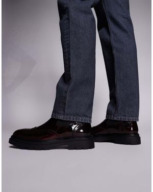 Steve Madden Stancie Chelsea Boots With Brogue Detail - Blue