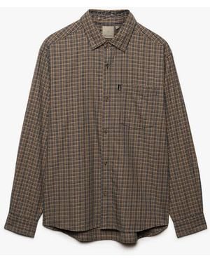 Bench x Superdry & Co Skater Check Long Sleeve Shirt - Grey