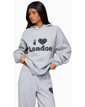 Edikted I Heart London Hoodie - Grey