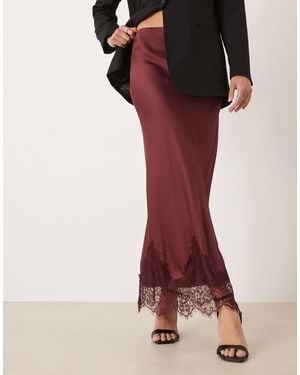 Never Fully Dressed Maeva Midaxi Skirt - Red