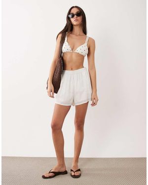 Rhythm Pantalones Cortos Playeros Blancos Clásicos De - Neutro