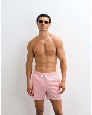 Only & Sons Seersucker Swim Shorts - Pink