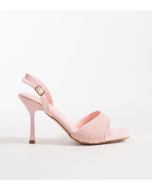 SIMMI Simmi London Wide Fit Cindy Heeled Sandals With Sequins - Pink