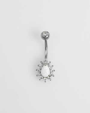 Lovisa – bauchnabel-piercing aus chirurgenstahl - Weiß